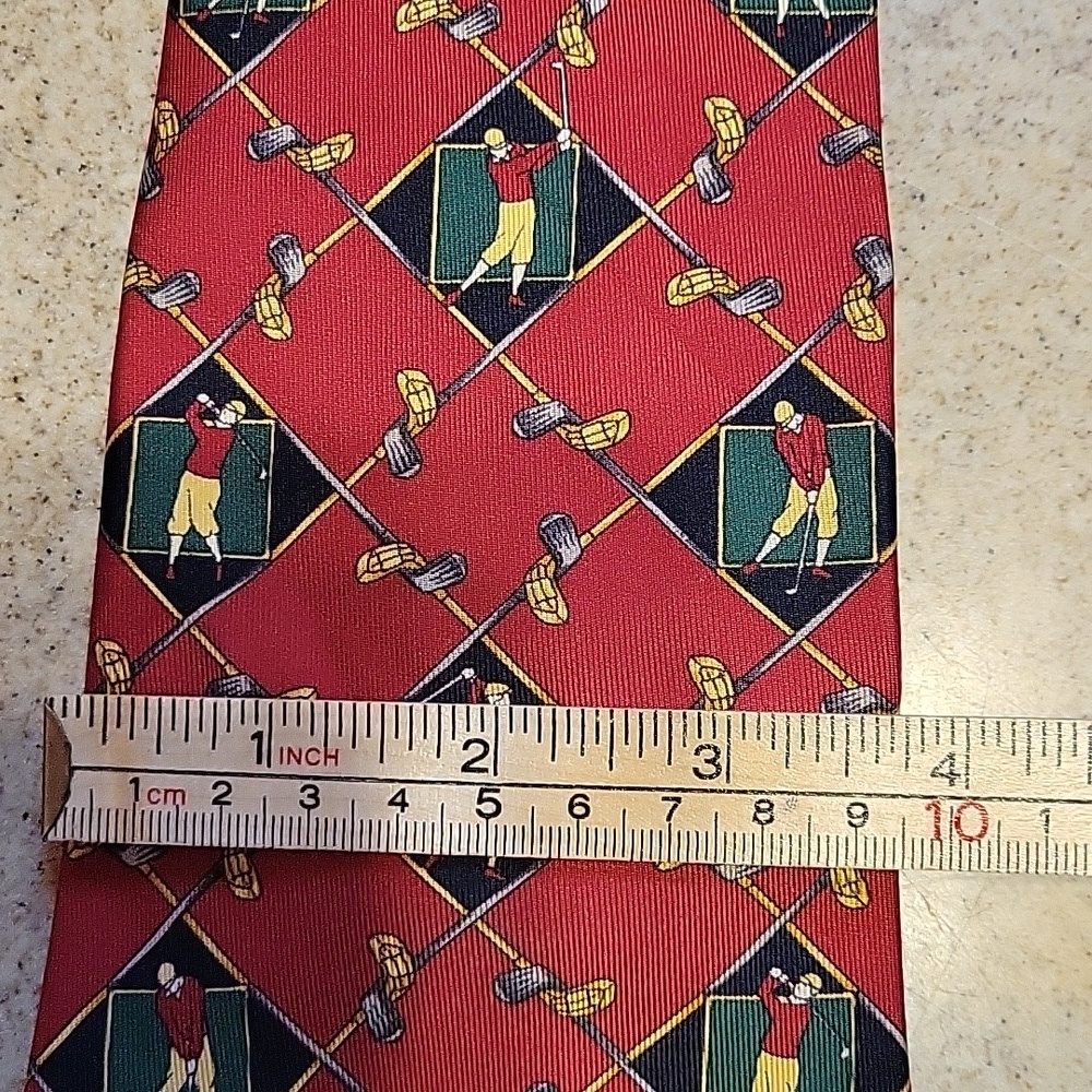 Tommy Hilfiger Vintage 100% Italian Silk Golf Theme Ties 3 Piece Lot Made in USA - Picture 10 of 14